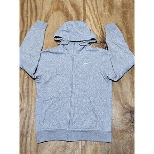 Nike tech fleece Fullzip hoodie men S gray cotton knit  sweater @H5